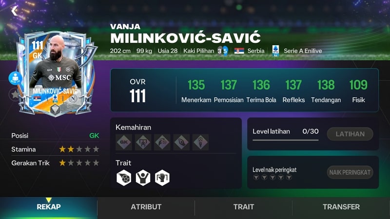 Milinkovic Savic OVR 111