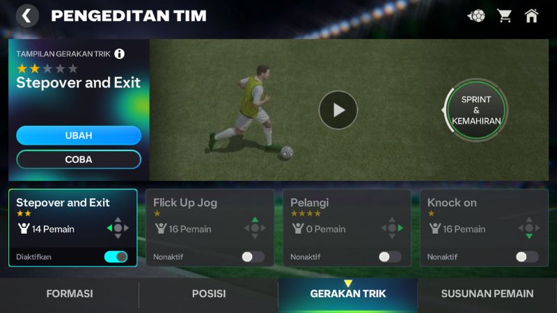 Masuk Mode Latihan FC Mobile