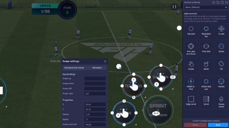 Pengaturan Kontrol FC Mobile di PC