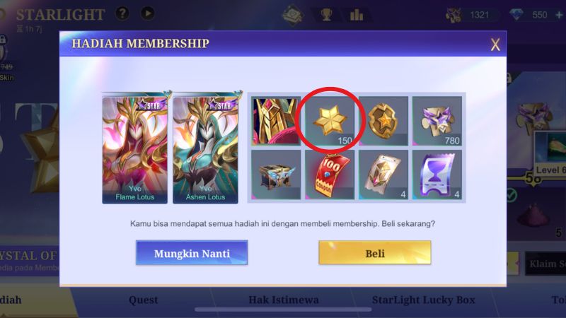 Melalui Starlight Member