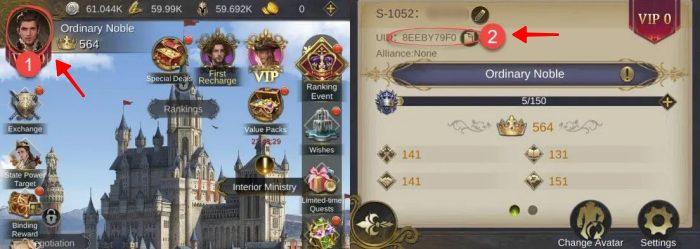 Contoh ID Kings Choice